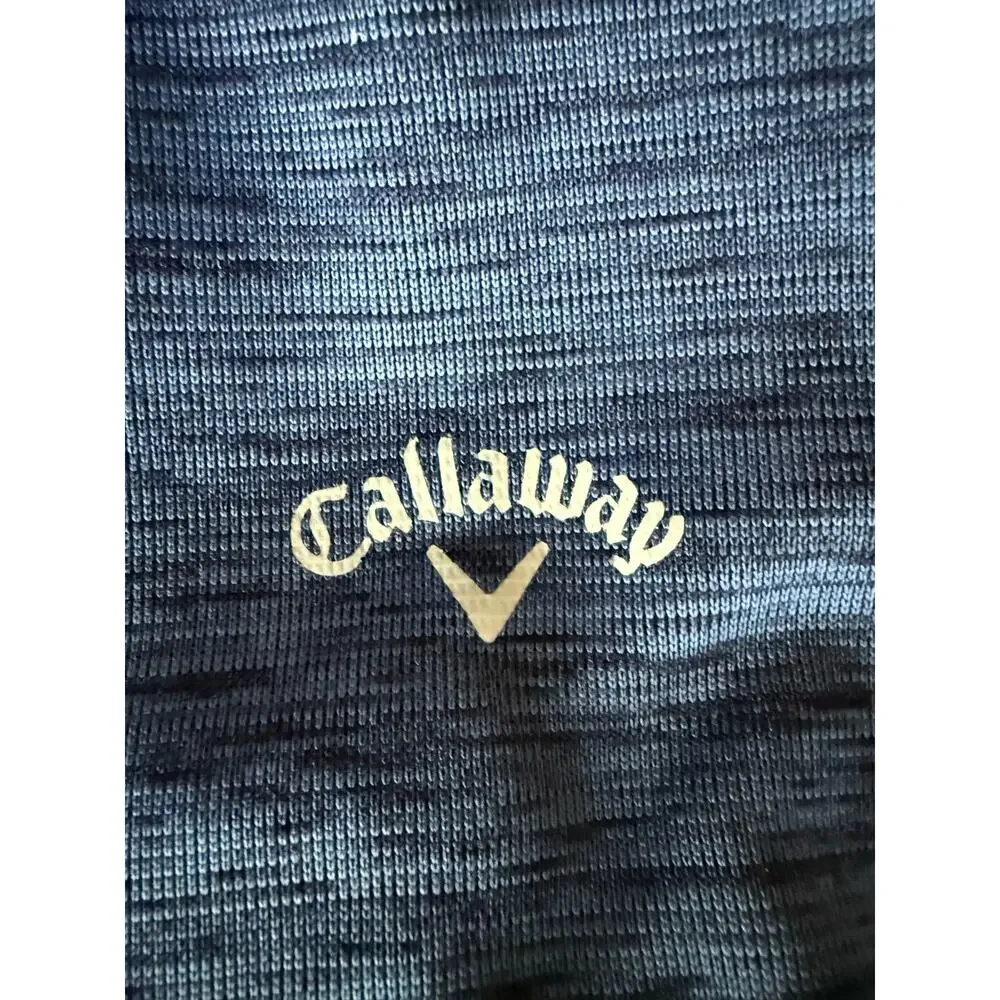Callaway Morton Golf Pullover Mens Large Blue 1/4 Zip Weather Series Athletic